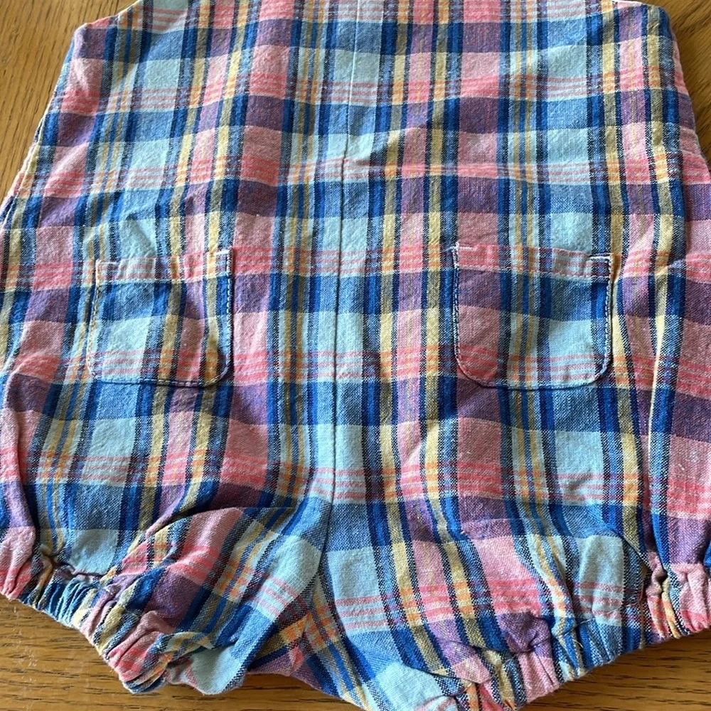 Janie and Jack Plaid Onesie Size 3 to 6 Months NEW with Tags
